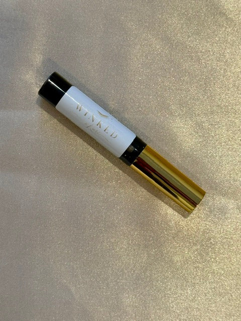 Winked x Kari Strip Eyelash Glue Dark Tint - black cap tube with gold barrel, 10ml