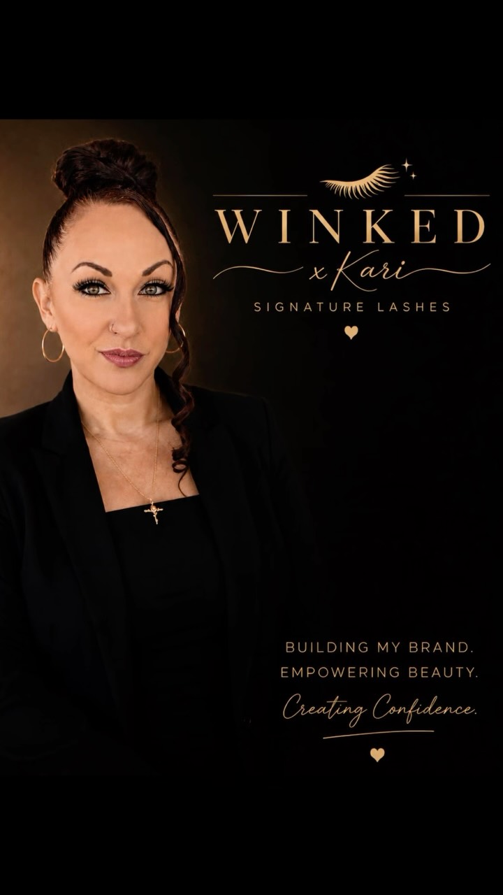 Kari, the founder and face behind Winked x Kari
